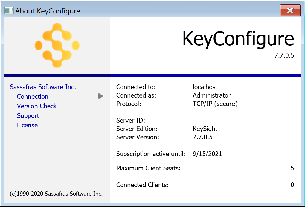 KeySight About License