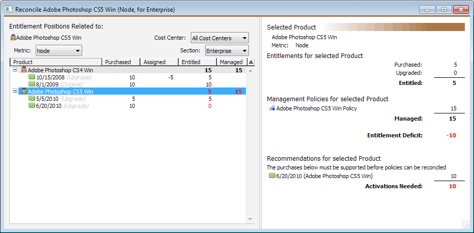 Reconcile Window