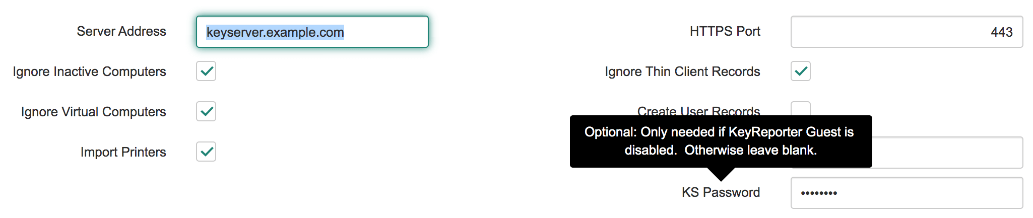 AllSight ServiceNow Configuration Options