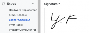 Signature Form